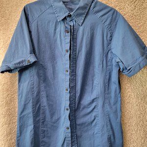 Ninety Six North Vintage Short Sleeve Blue Shirt - L